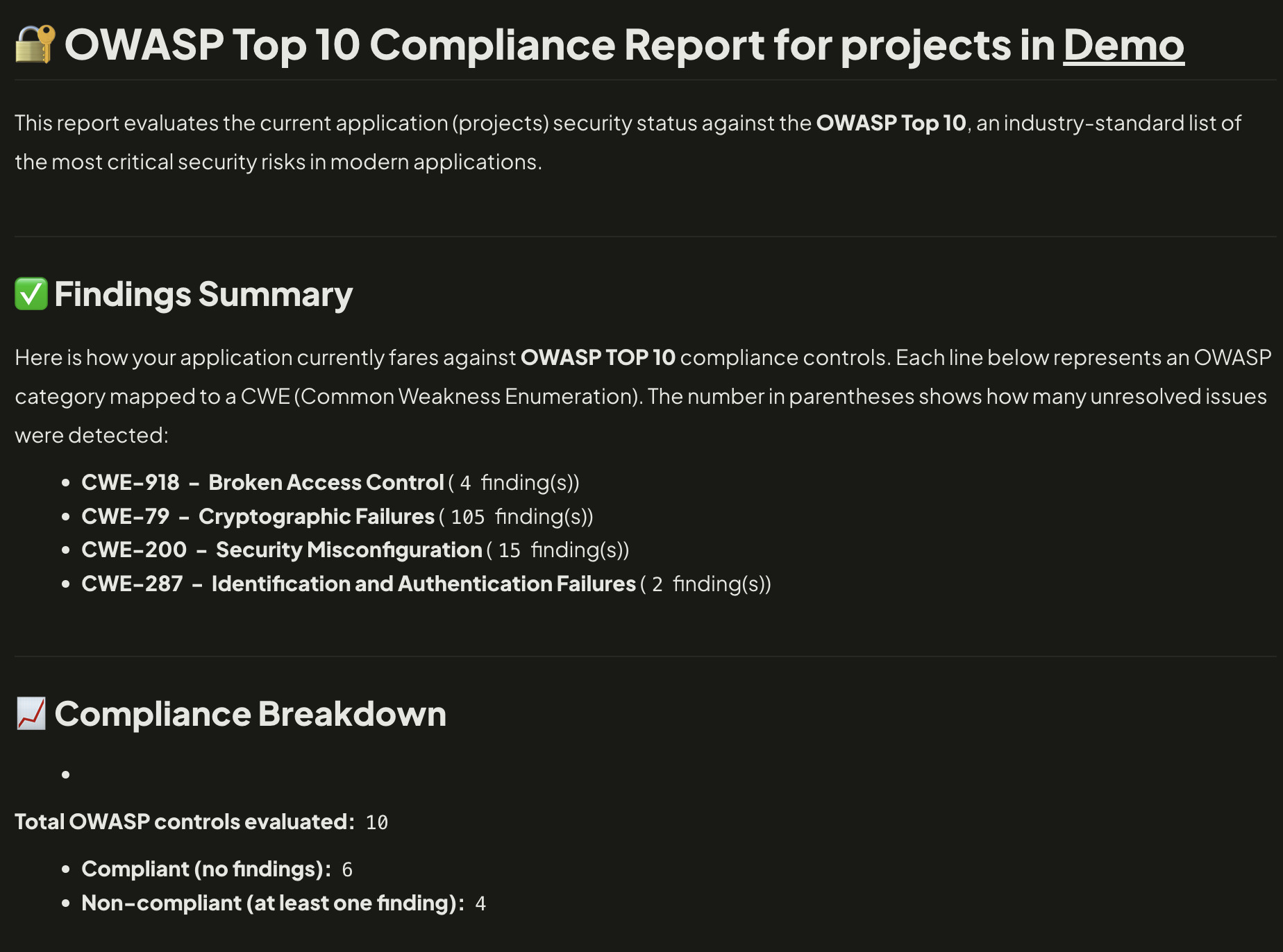 AquilaX security findings export